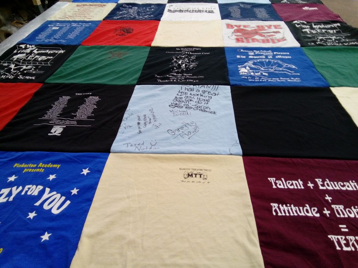 T-shirt quilt from pinkerton academy by Terrylee from NH