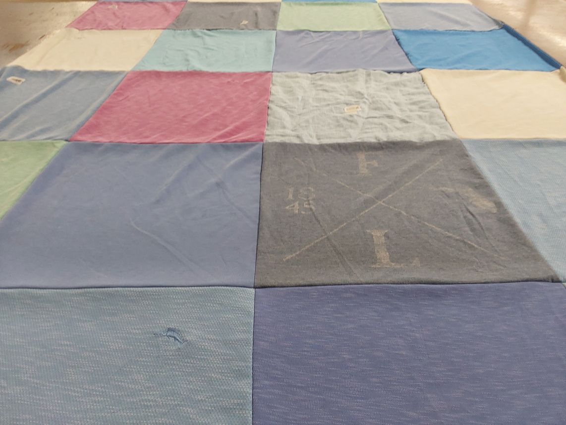 T-shirt quilt by Kaye from FL