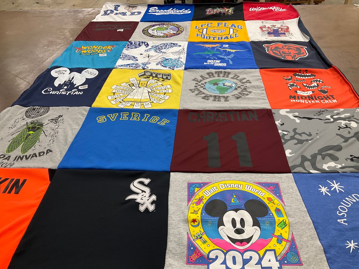 T-shirt quilt featuring >chicago white sox by Virginia from IL