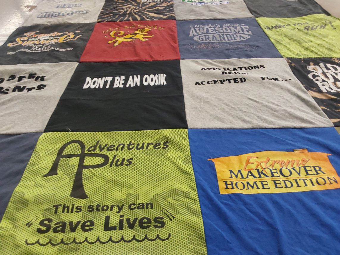 T-shirt quilt by Joy from AK
