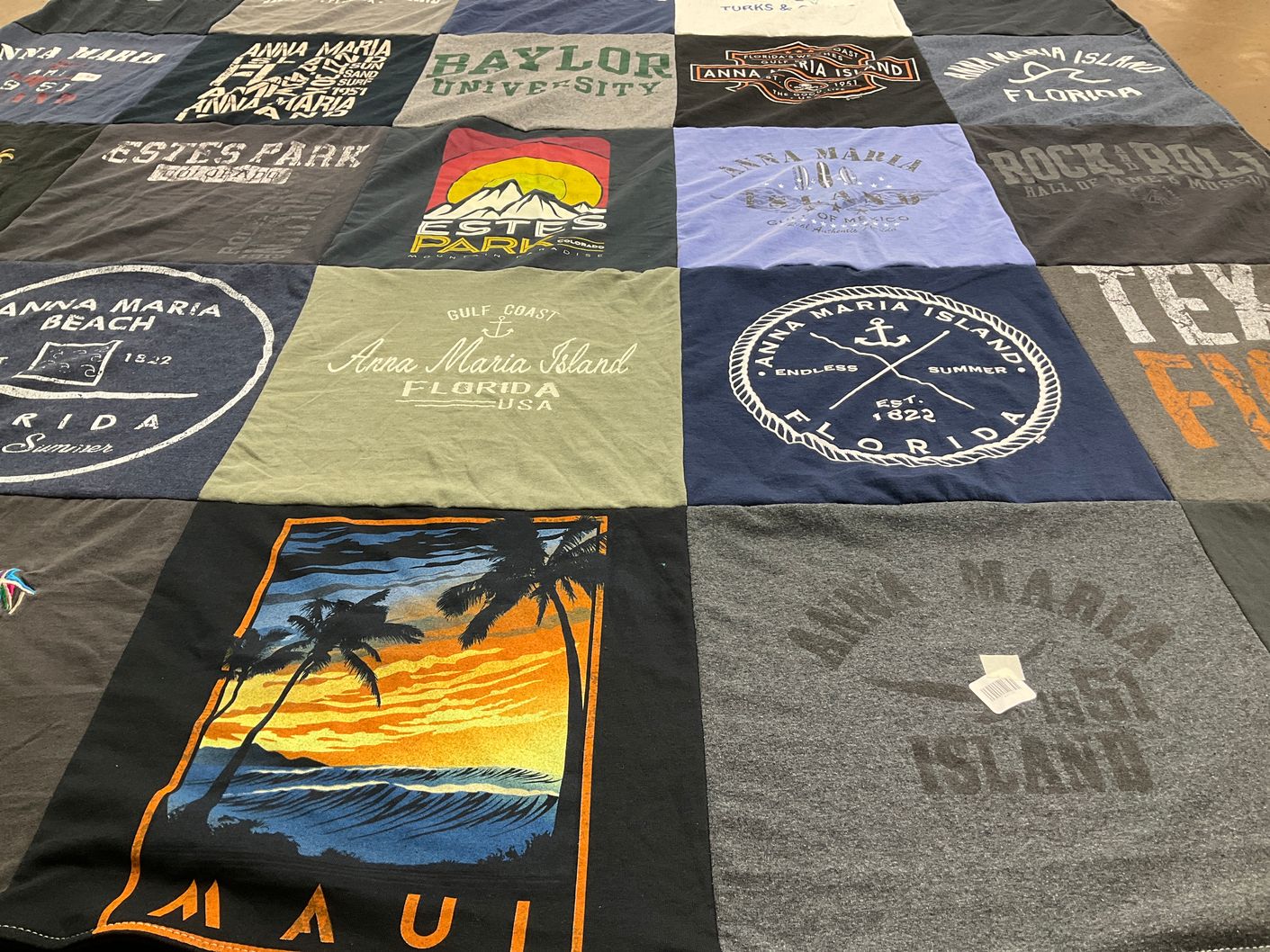 T-shirt quilt from baylor university by David from TX