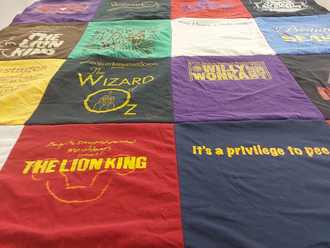 T-shirt quilt from locus valley intermediate school, bayville intermediate school by Robert from NY
