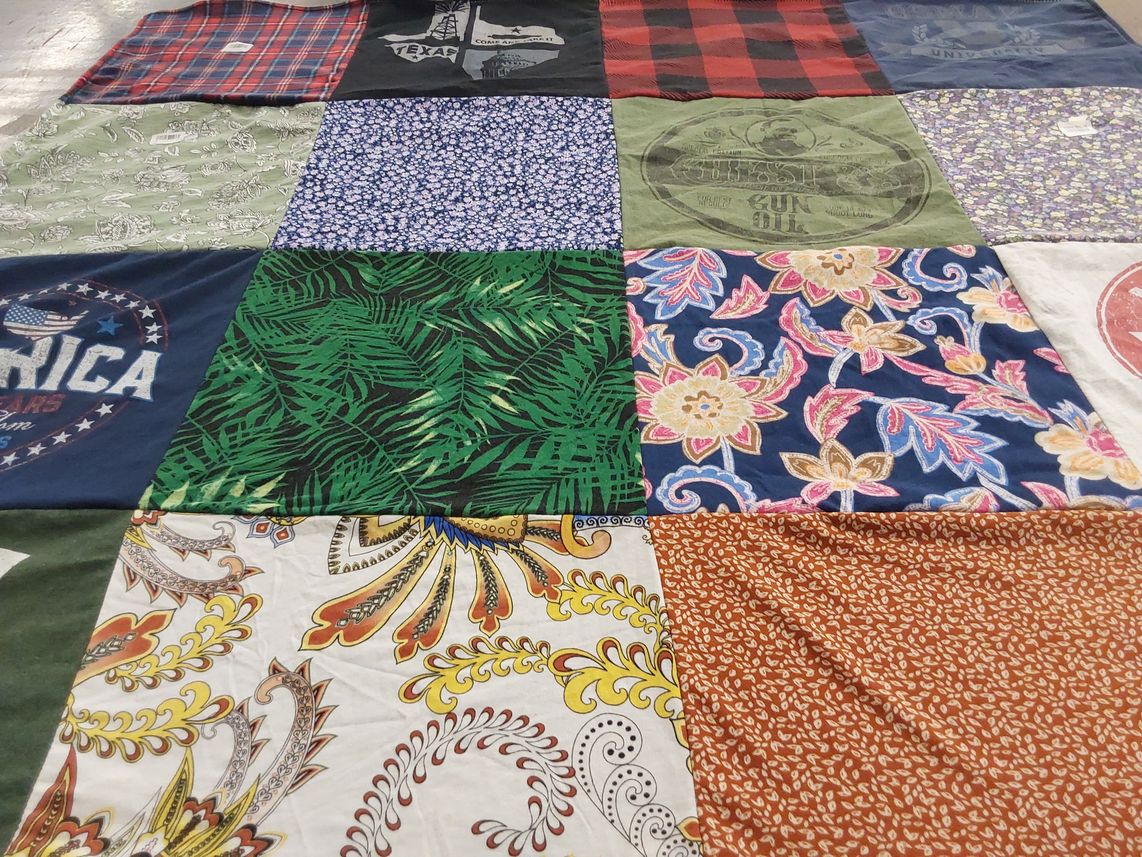 T-shirt quilt by Matthew from TX
