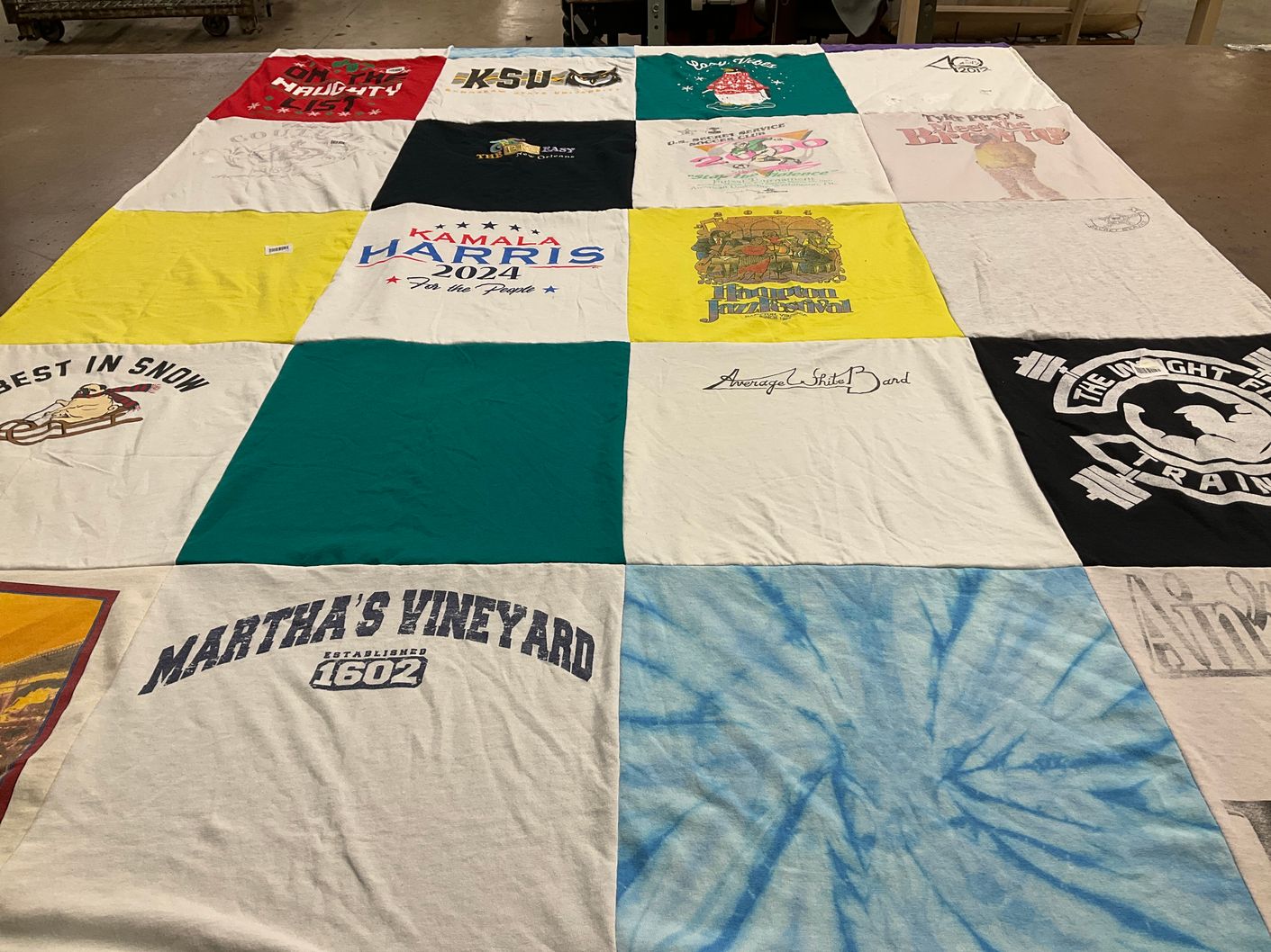 T-shirt quilt from kansas state university by Victoria from FL