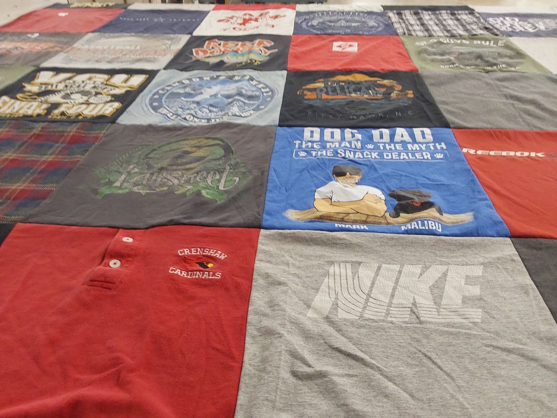 T-shirt quilt from crenshaw high school by Pamela from VA