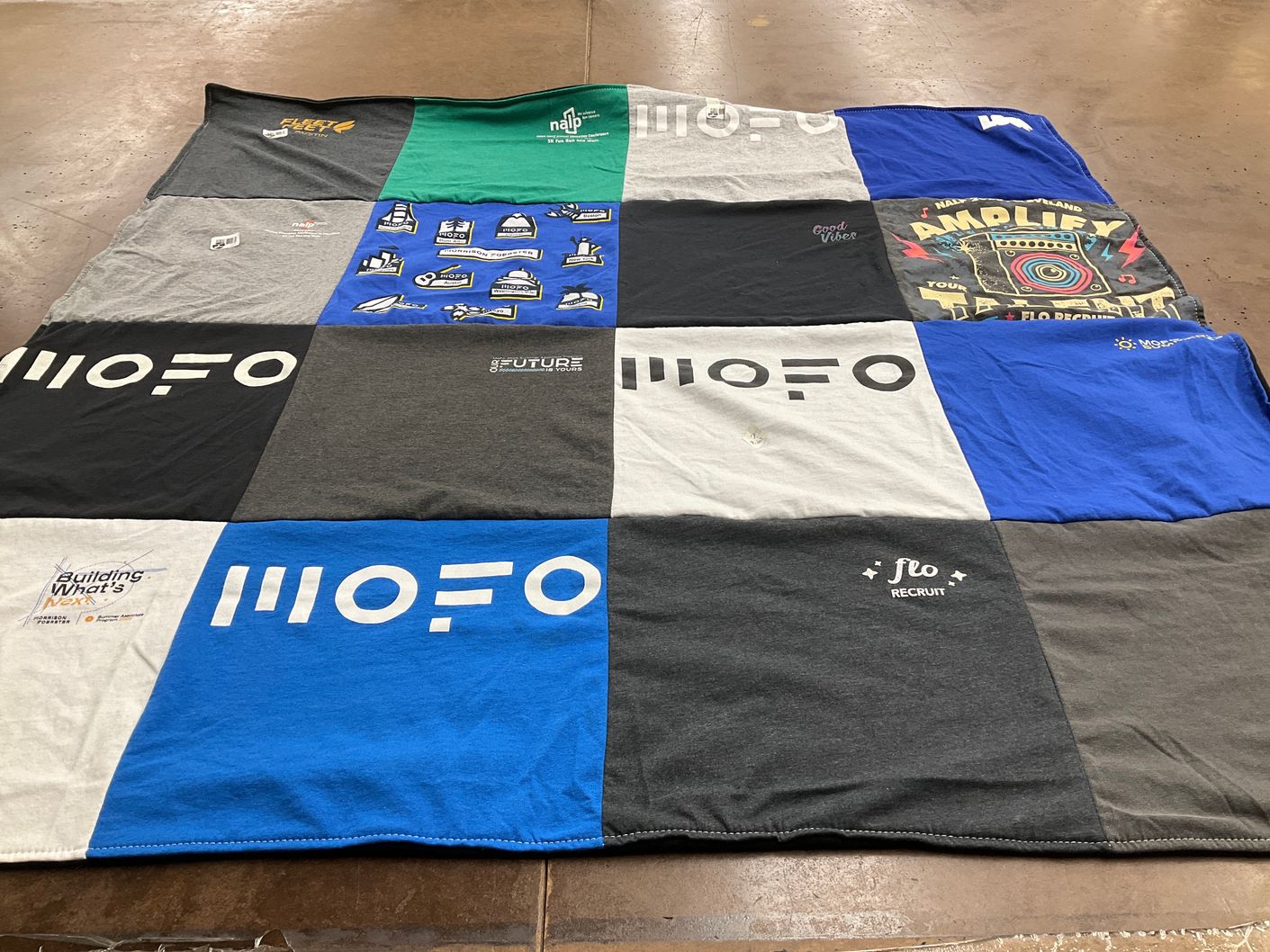 T-shirt quilt with music, design themes by Anna from VA
