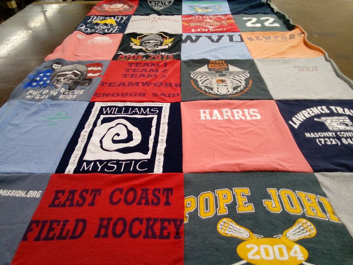 T-shirt quilt featuring east coast field hockey by Katie from NJ