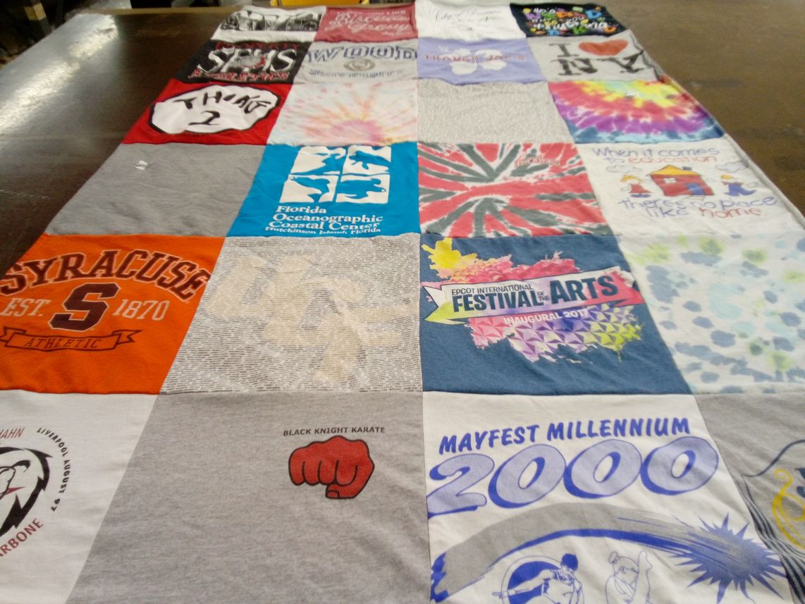 T-shirt quilt from syracuse university by Lori from FL