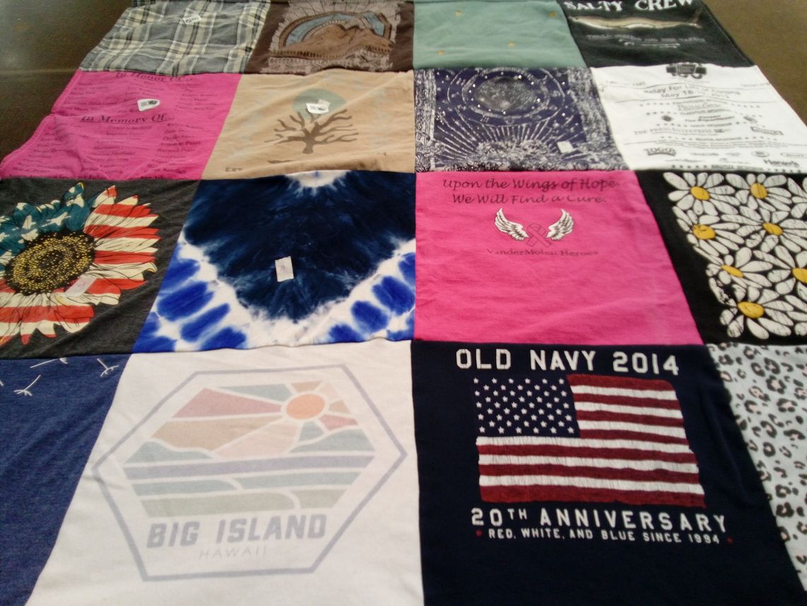 T-shirt quilt with fashion, quilting themes by Suzy from CA