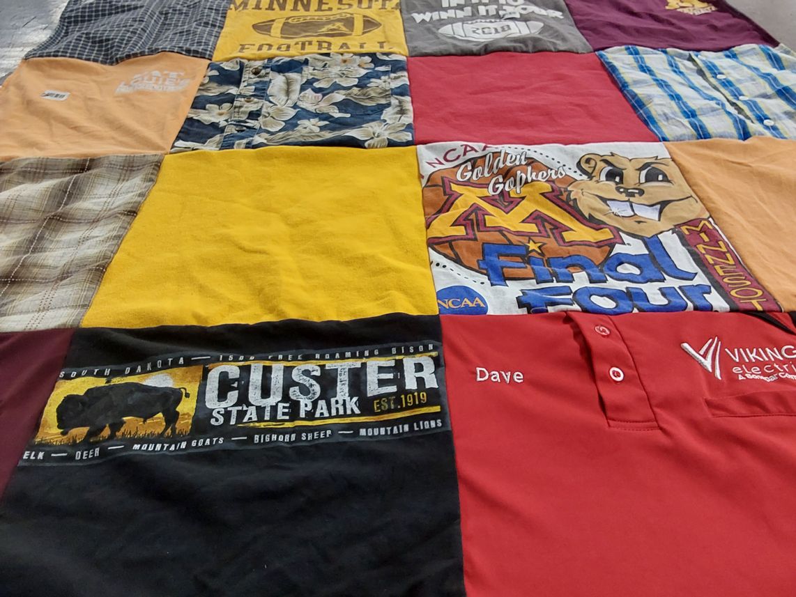 T-shirt quilt from university of minnesota by J from MN