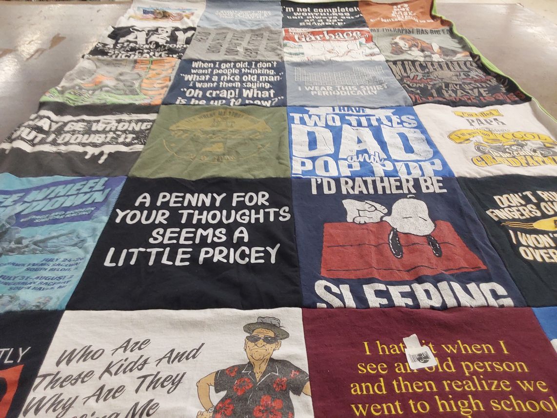 T-shirt quilt by Debbie from FL