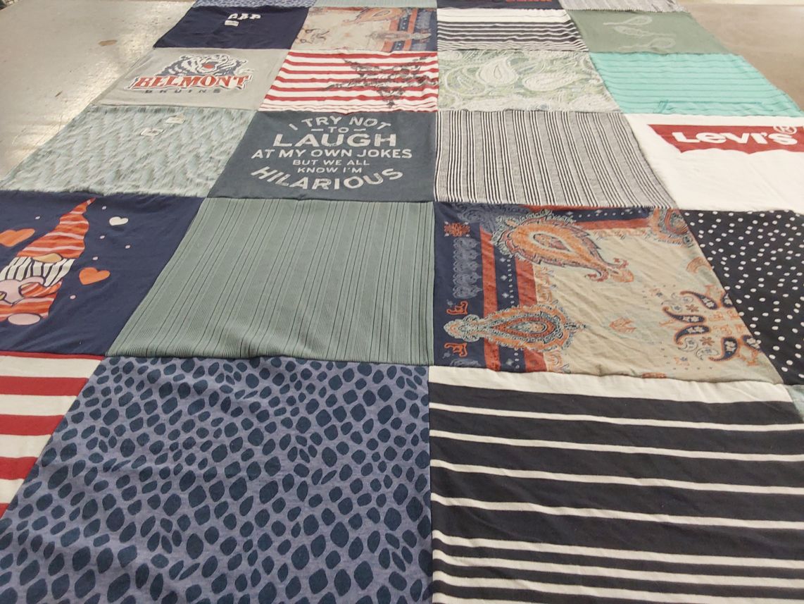 T-shirt quilt from belmont university by Alicia from FL