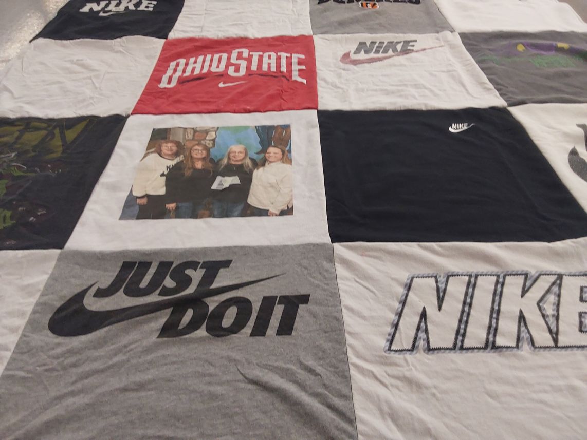 T-shirt quilt from ohio state university by Nerissa from OH