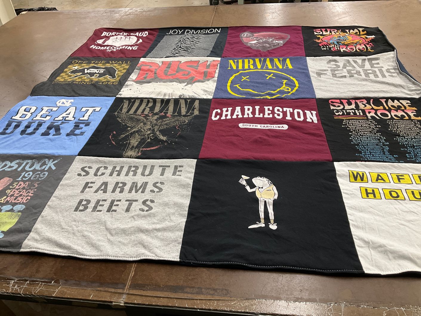 T-shirt quilt from university of north carolina at chapel hill by elizabeth from SC