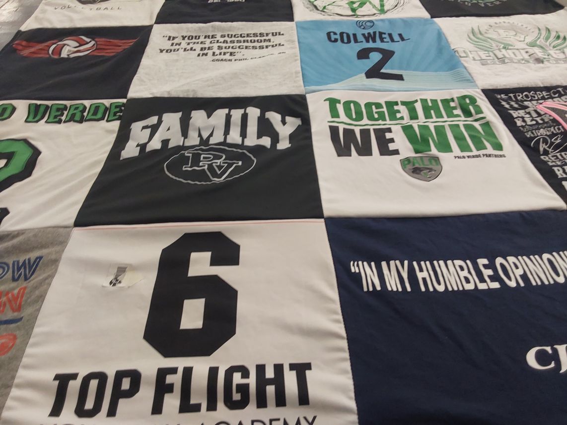 T-shirt quilt from palo verde high school by SHERRY from NV