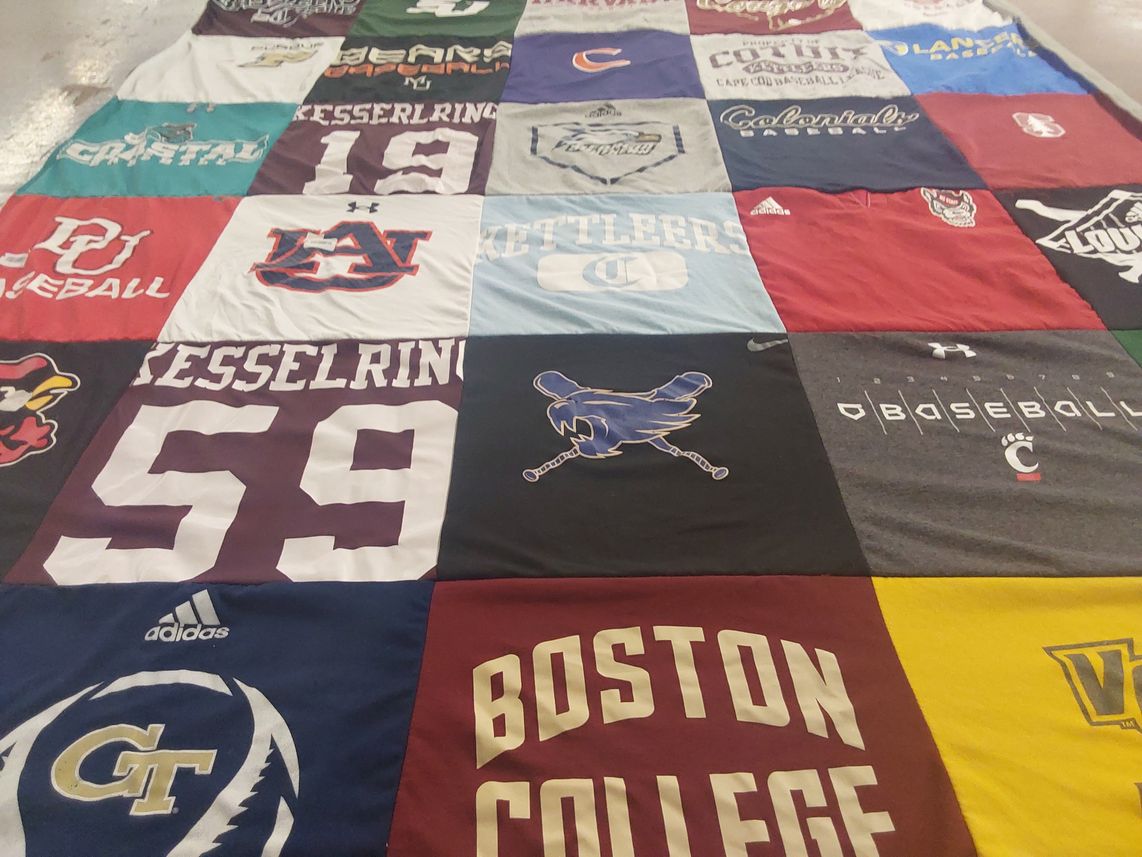 T-shirt quilt from auburn university, boston college by Padyn from CA