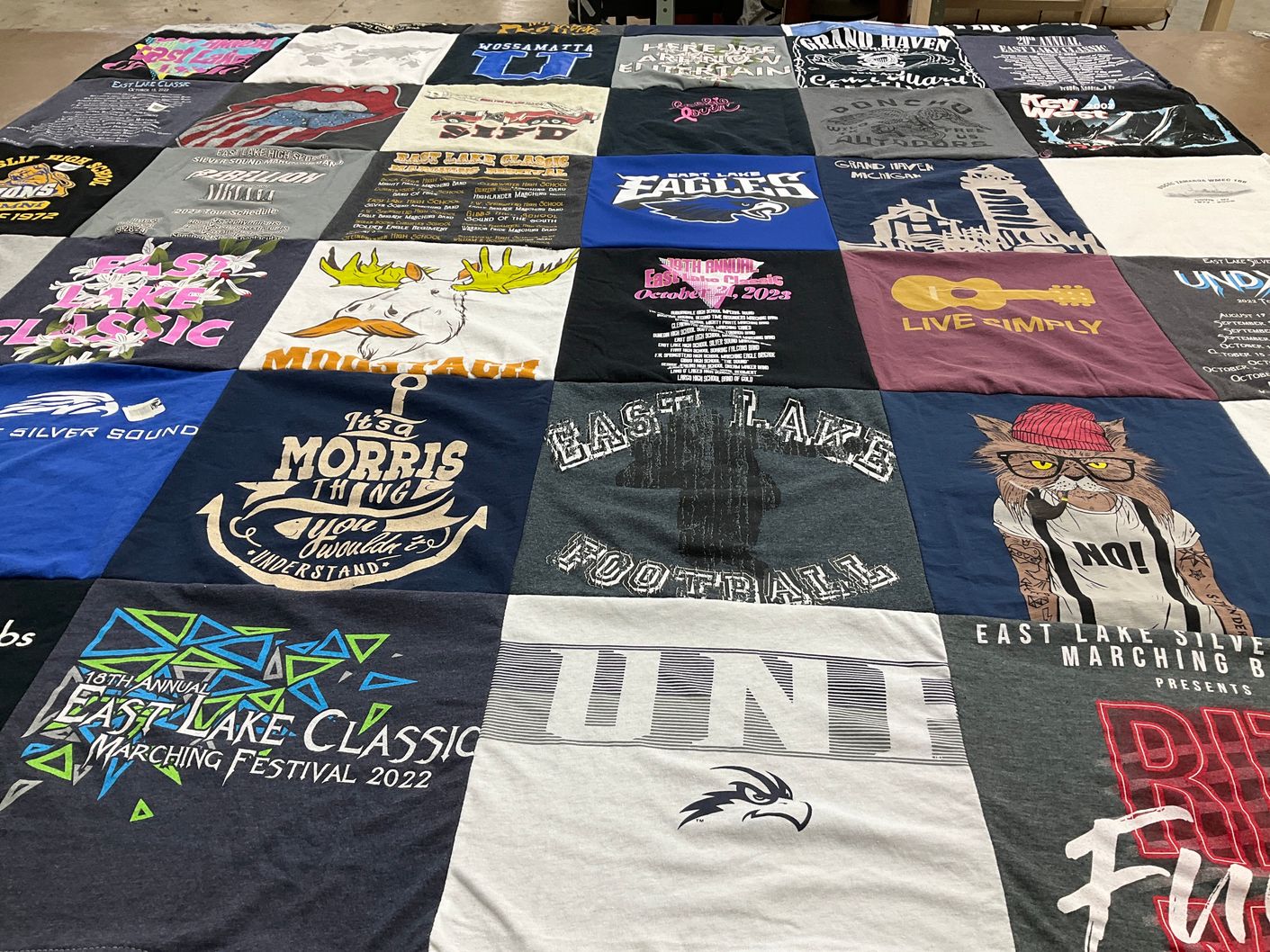 T-shirt quilt from university of north florida by Patricia from FL