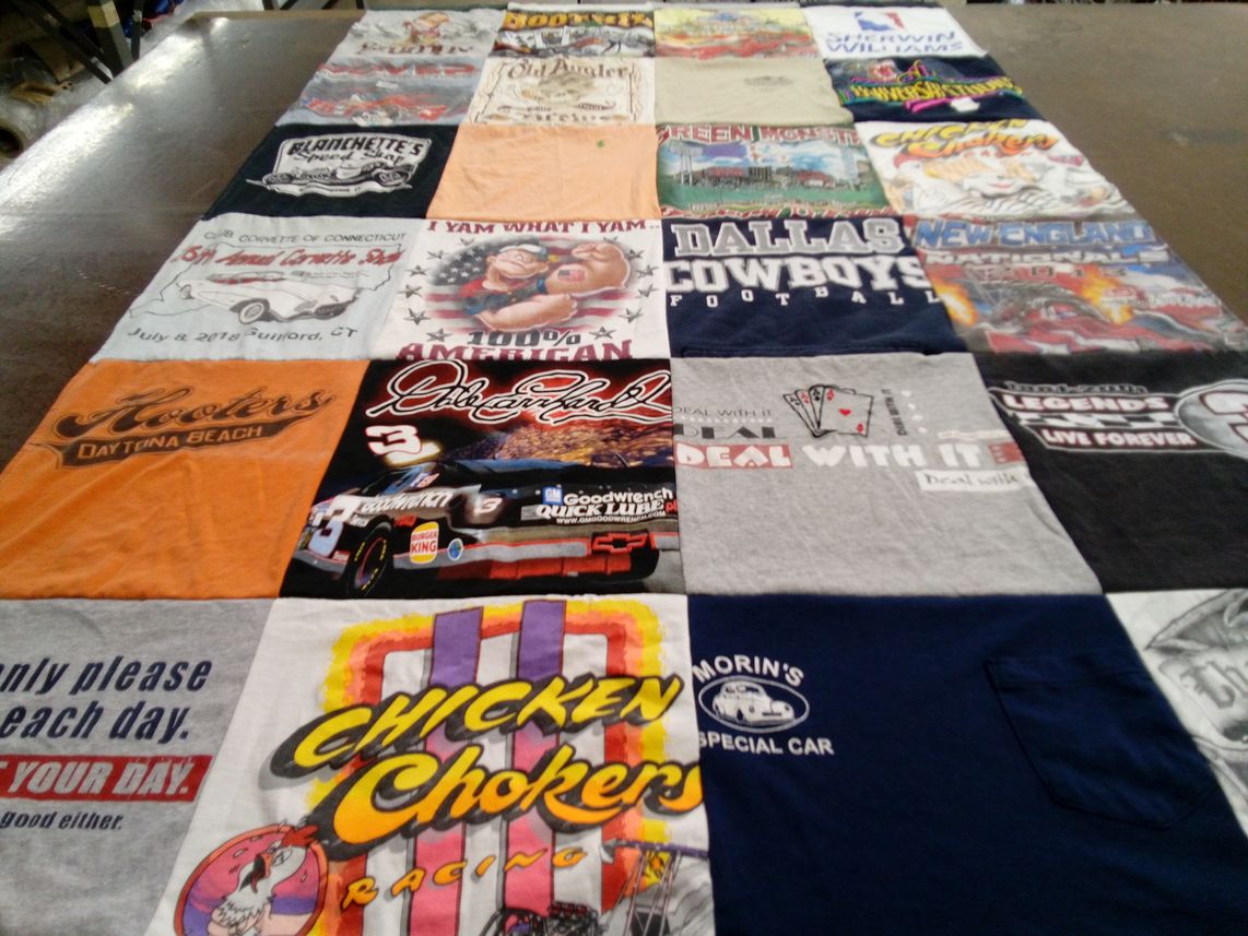 T-shirt quilt featuring dallas cowboys football by Darlene from CT