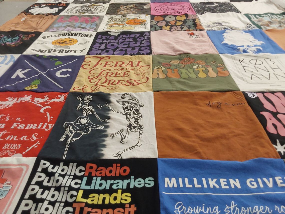 T-shirt quilt from halloweentown university by Megan from NE