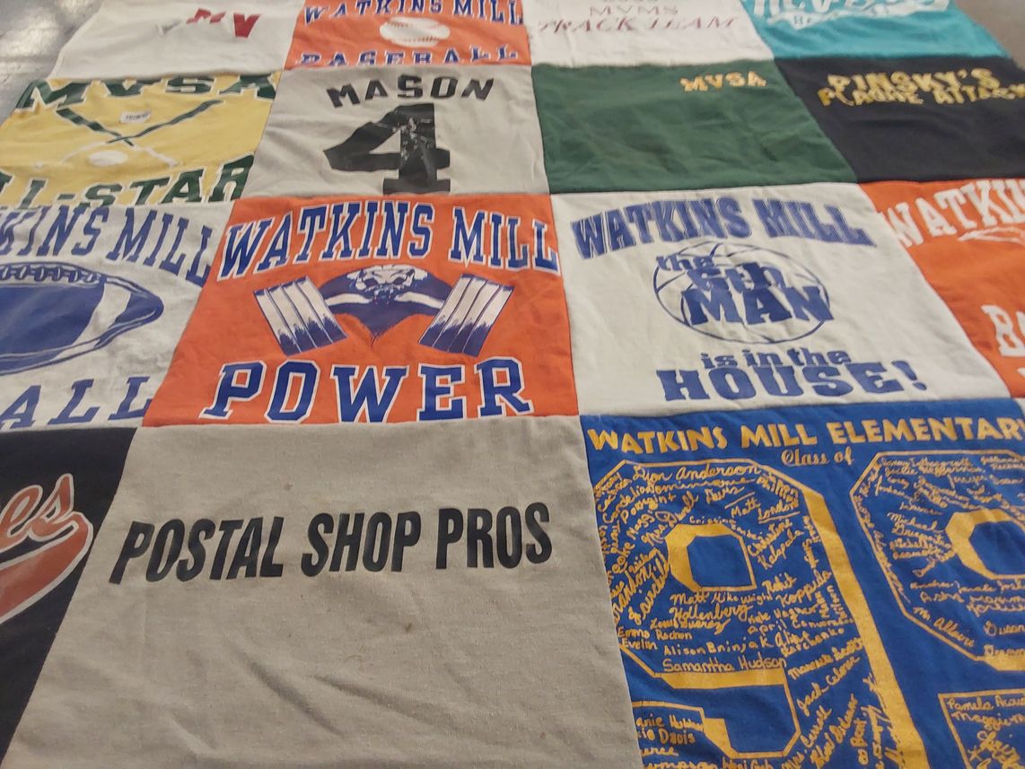 T-shirt quilt featuring watkins mill high school, watkins mill football by Sam from MD
