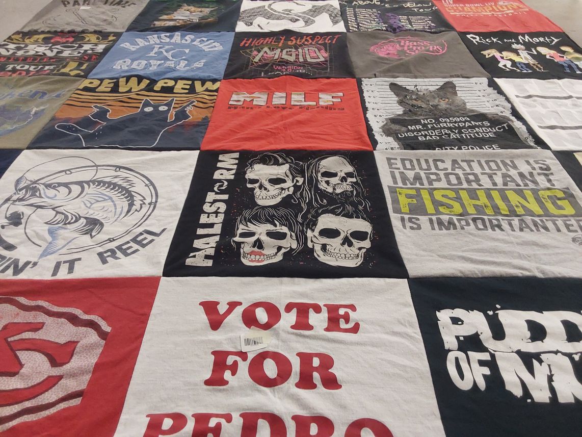 T-shirt quilt featuring kansas city royals by Monica from KS