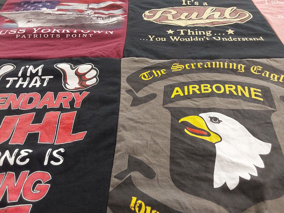 T-shirt quilt by Elaine from NJ
