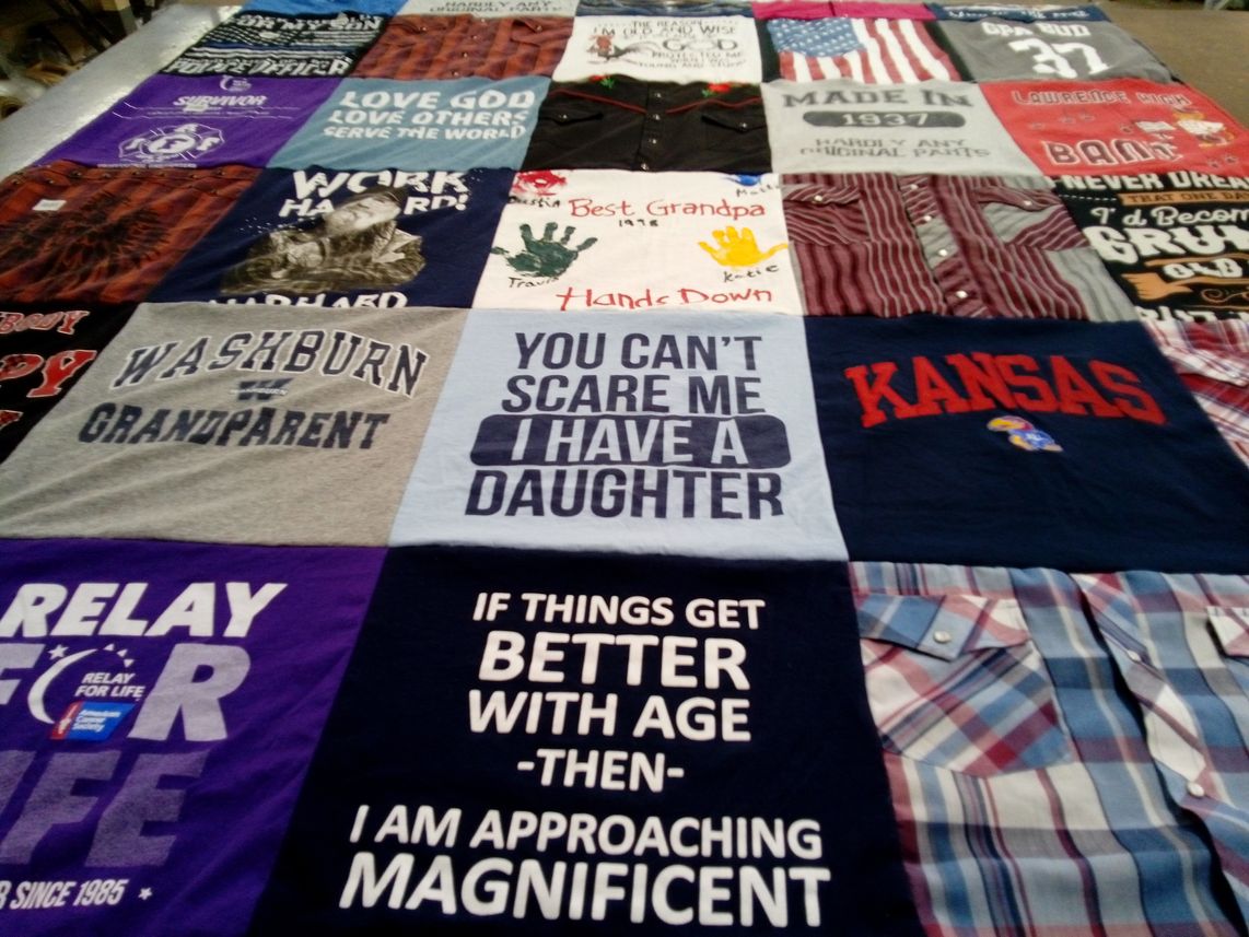 T-shirt quilt from washburn university by Karen from KS