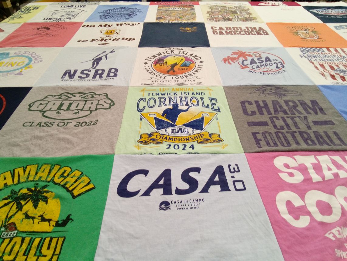 T-shirt quilt featuring university of south carolina gamecocks by Brigid from DE