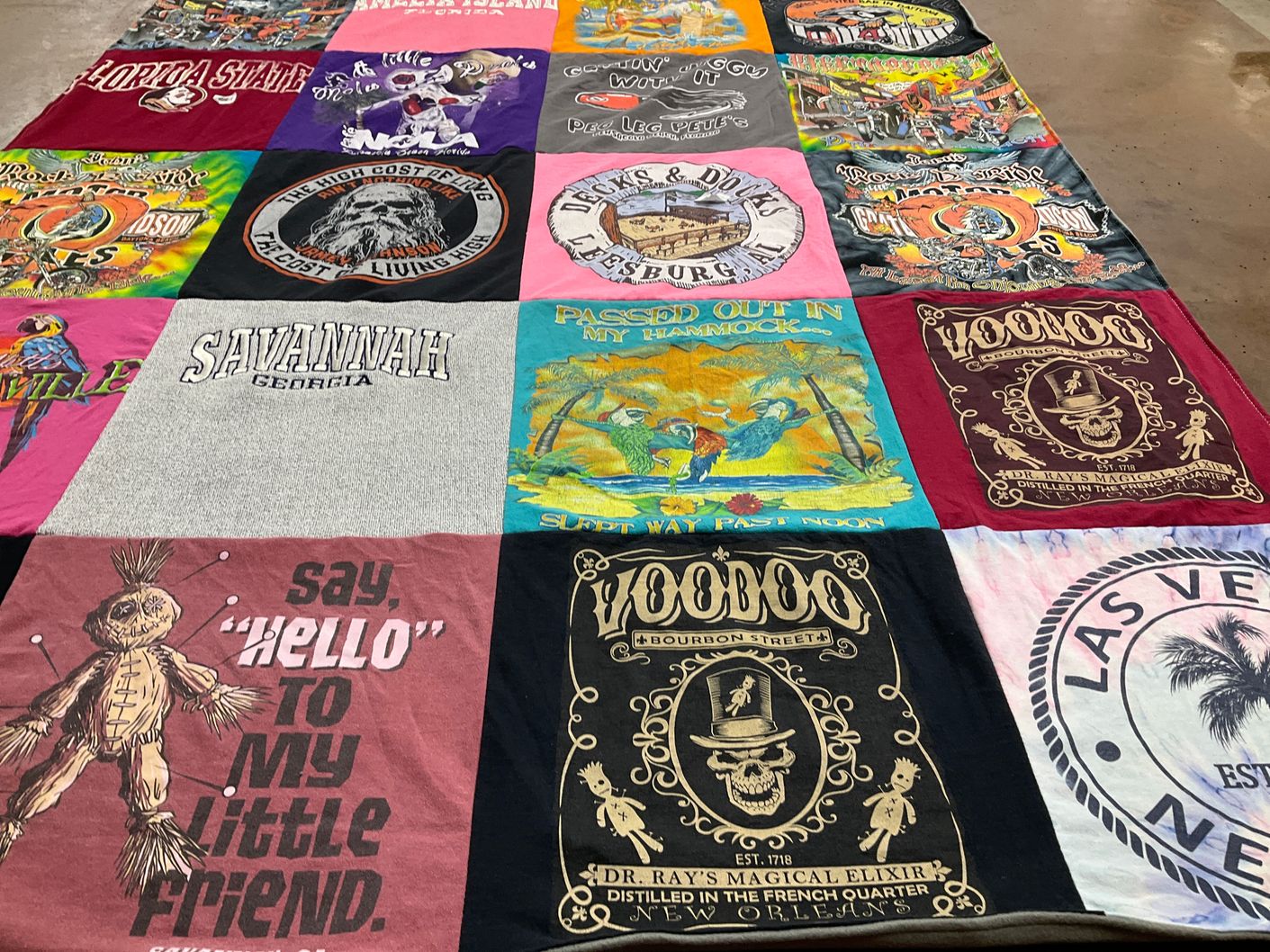 T-shirt quilt from florida state university by Misty from GA