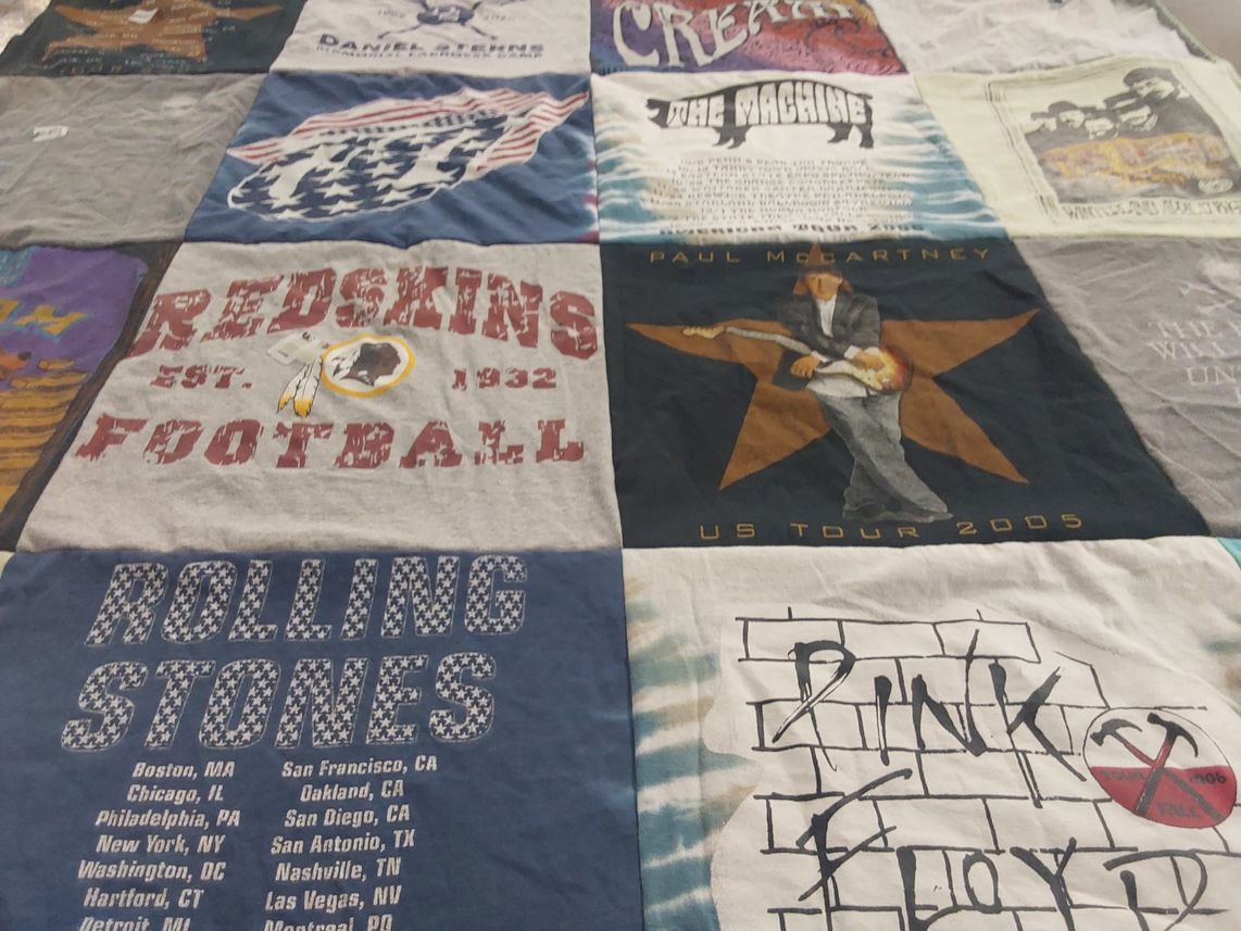 T-shirt quilt featuring washington redskins football team by Michael from NY