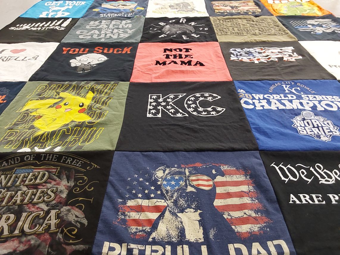 T-shirt quilt featuring kansas city royals by Jackie from MO