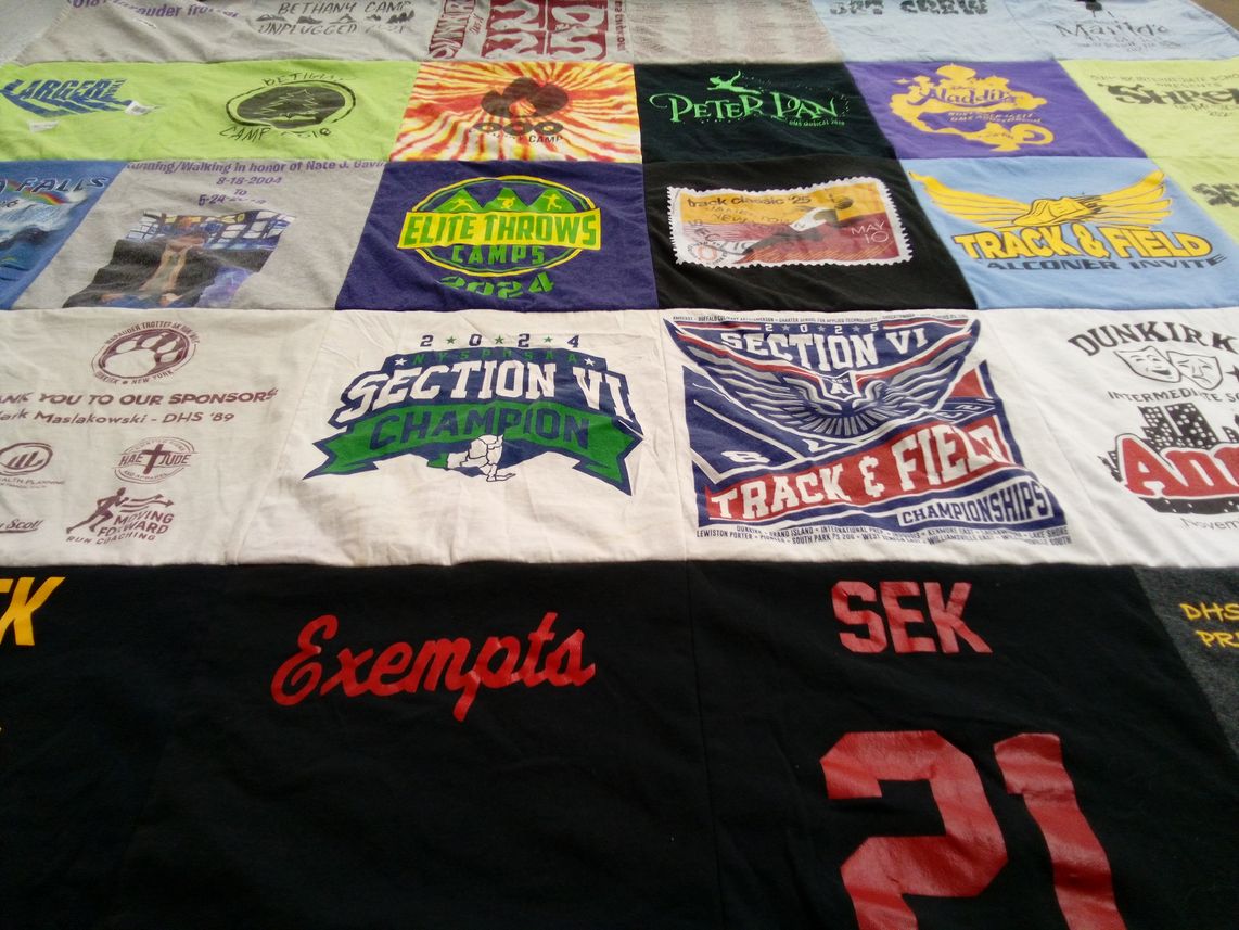 T-shirt quilt featuring section vi track and field championships by Jared from NY