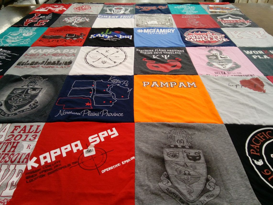 T-shirt quilt from university of arizona by Pamela from IA