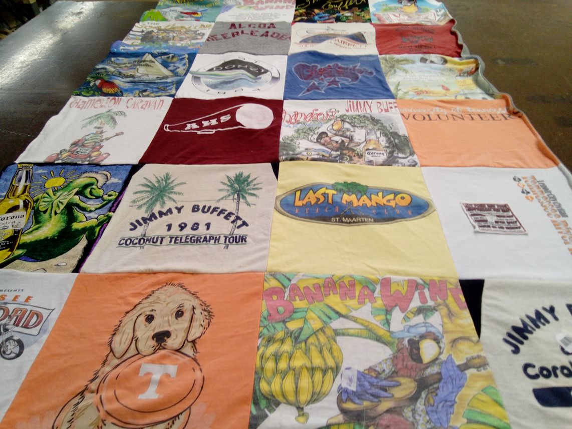 T-shirt quilt from alabama high school by Jama from TN