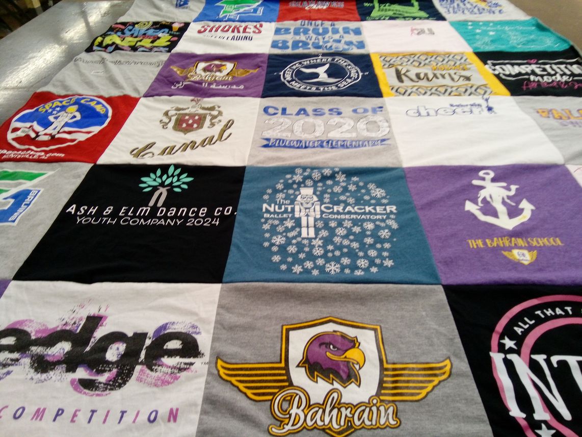 T-shirt quilt from the bahrain school by Stephanie from VA