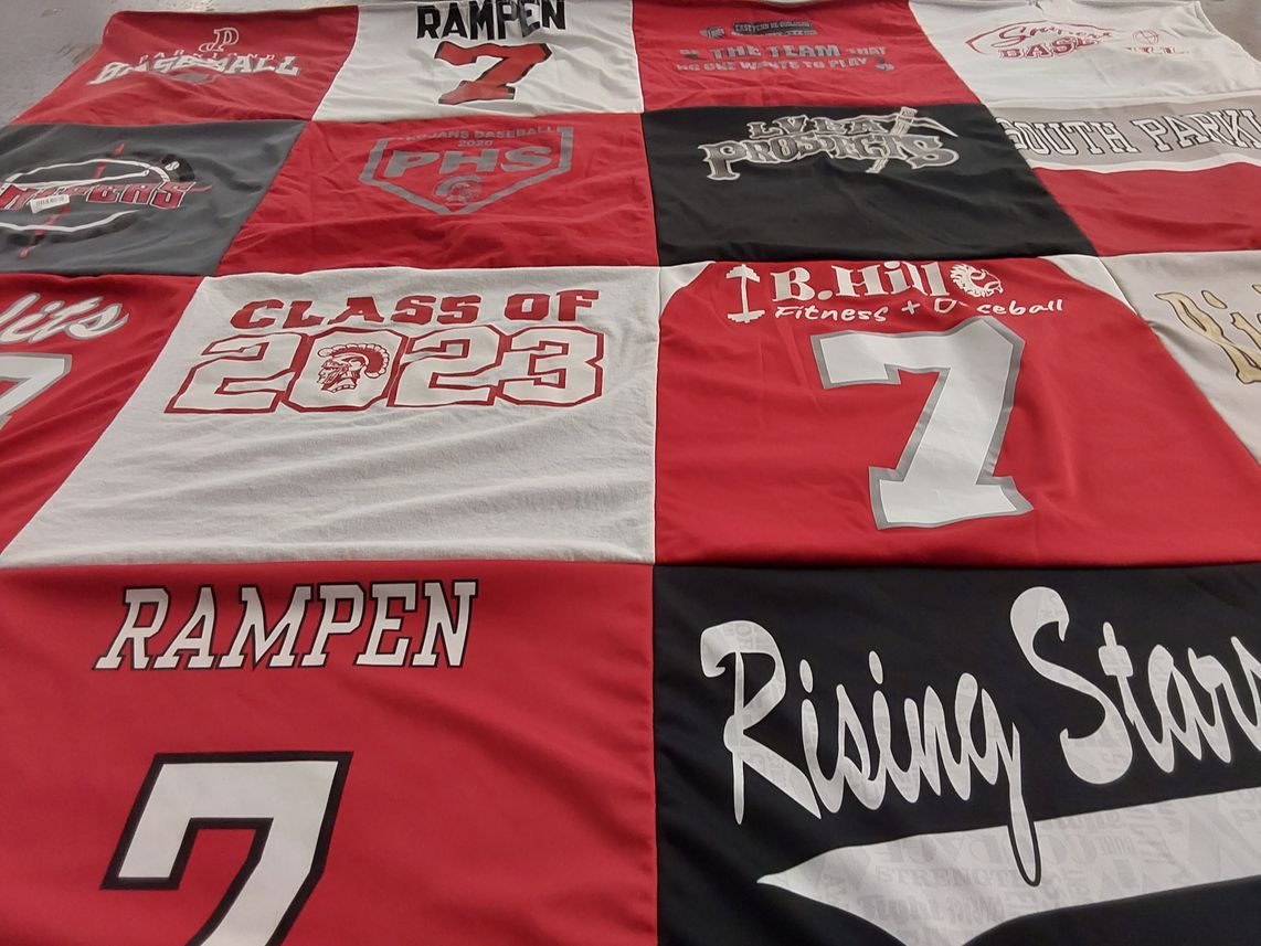 T-shirt quilt from penn high school by Michele from PA