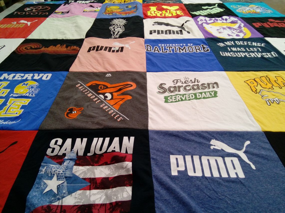T-shirt quilt featuring baltimore orioles by Tescha from MD