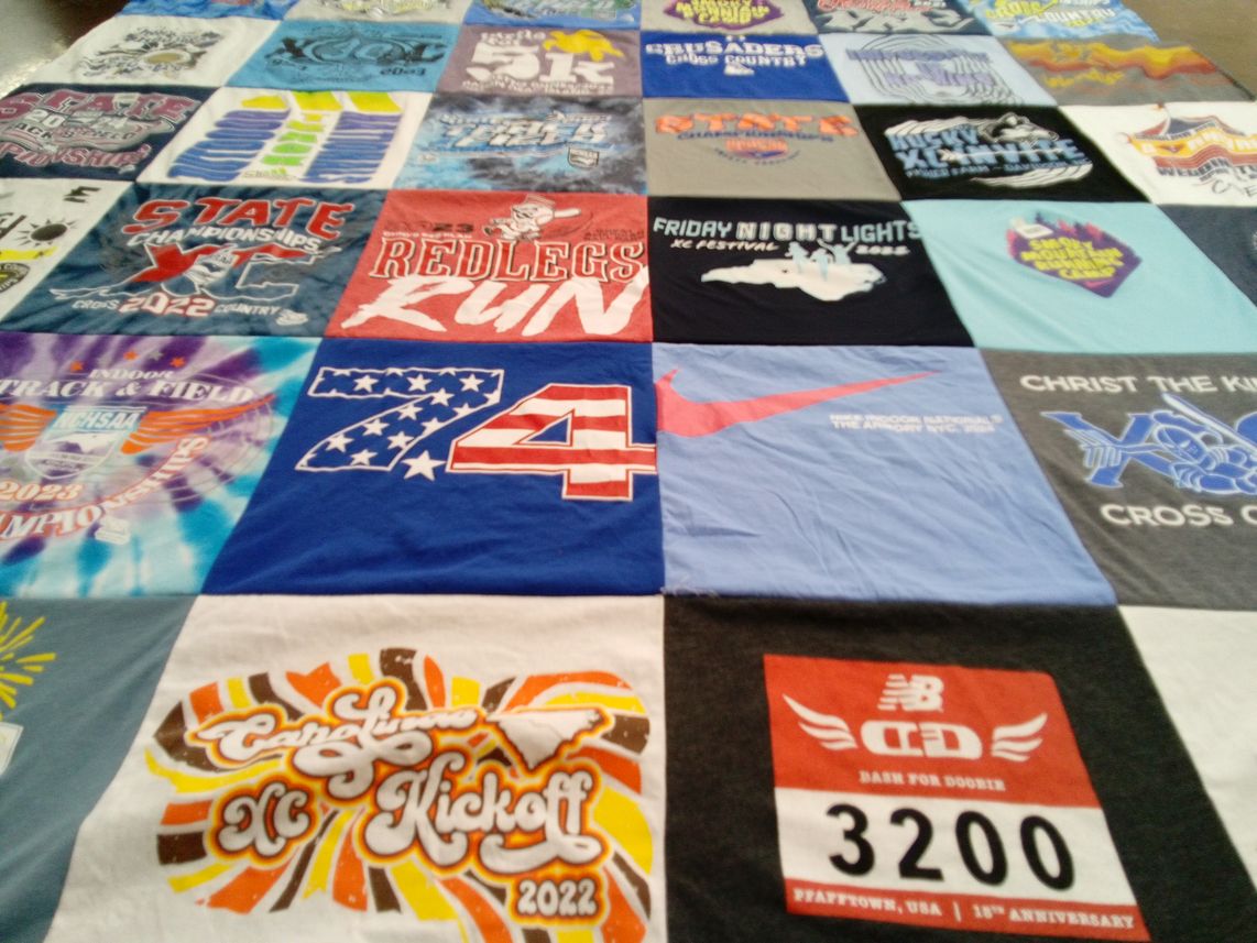 T-shirt quilt featuring redlegs, crusaders by Sharyn from NC