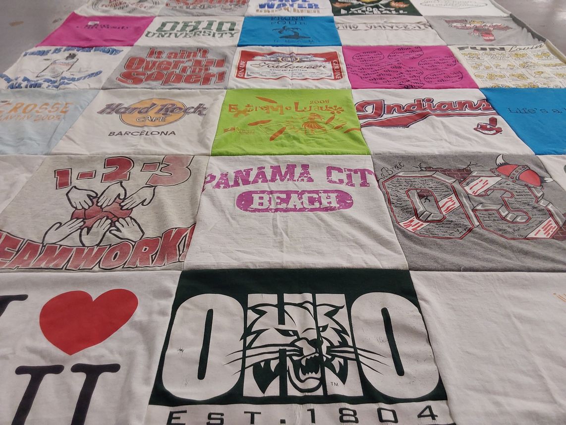 T-shirt quilt featuring indians by TERRI from OH