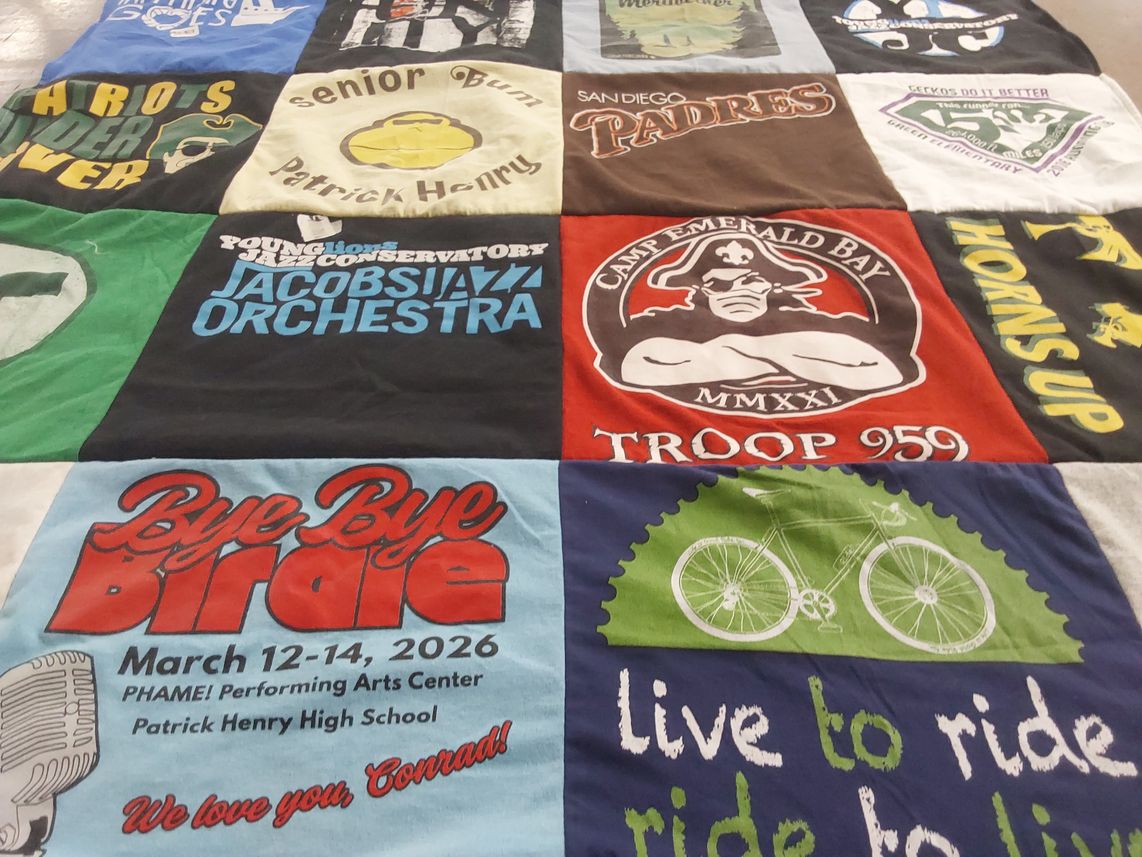 T-shirt quilt featuring san diego padres by scott from CA