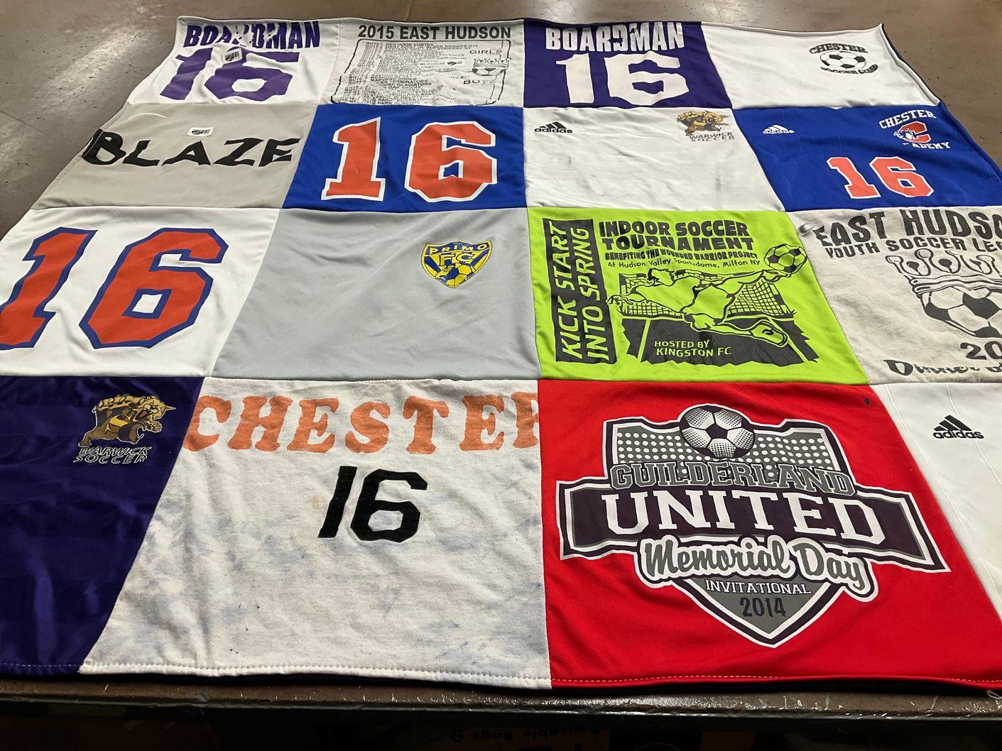 T-shirt quilt featuring guilderland united soccer club by Robert from NY