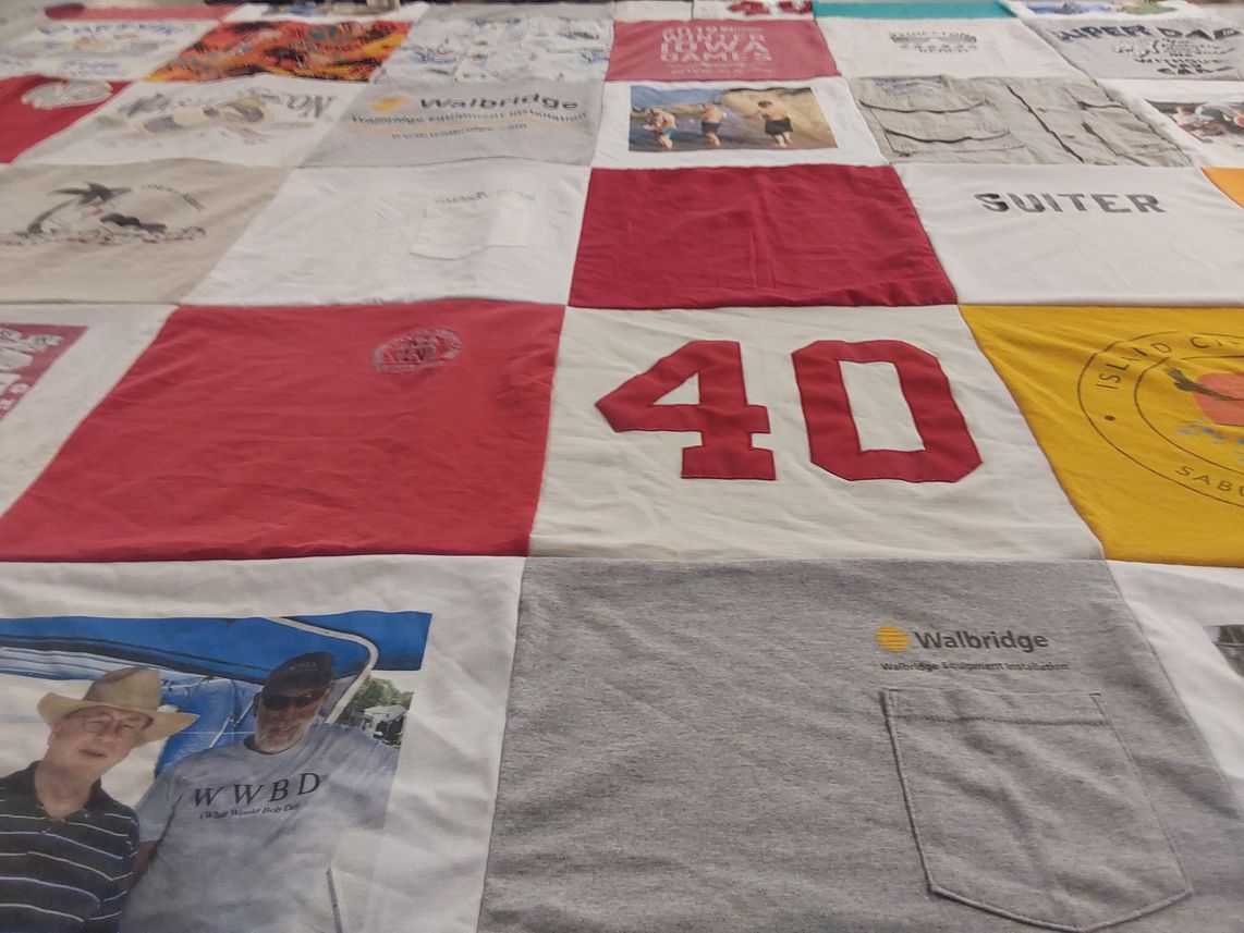 T-shirt quilt by April from IA