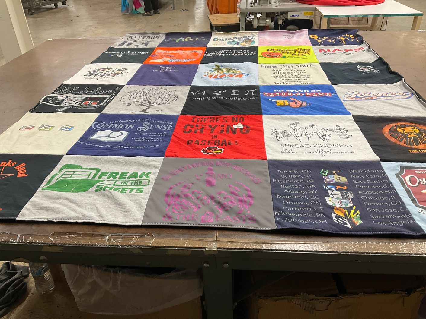 T-shirt quilt by Anya from NY