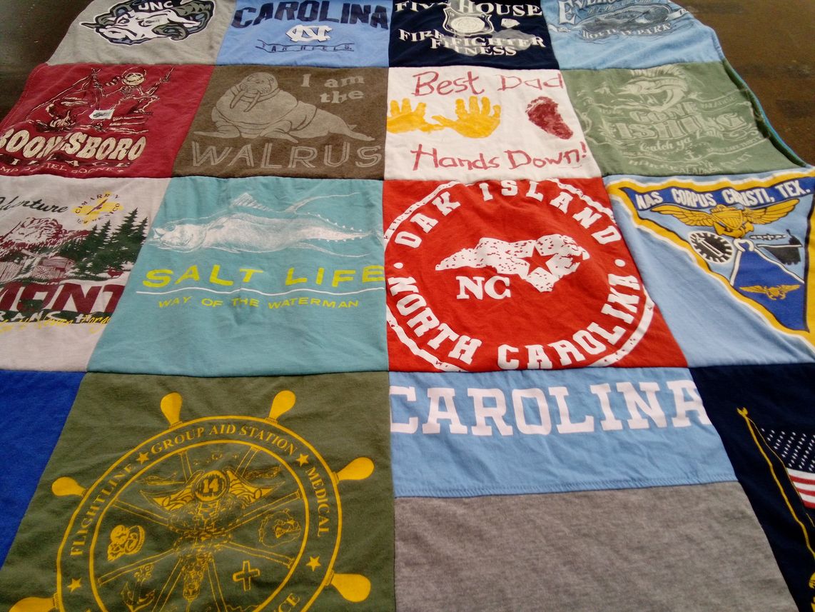 T-shirt quilt from university of north carolina by Karen from NC
