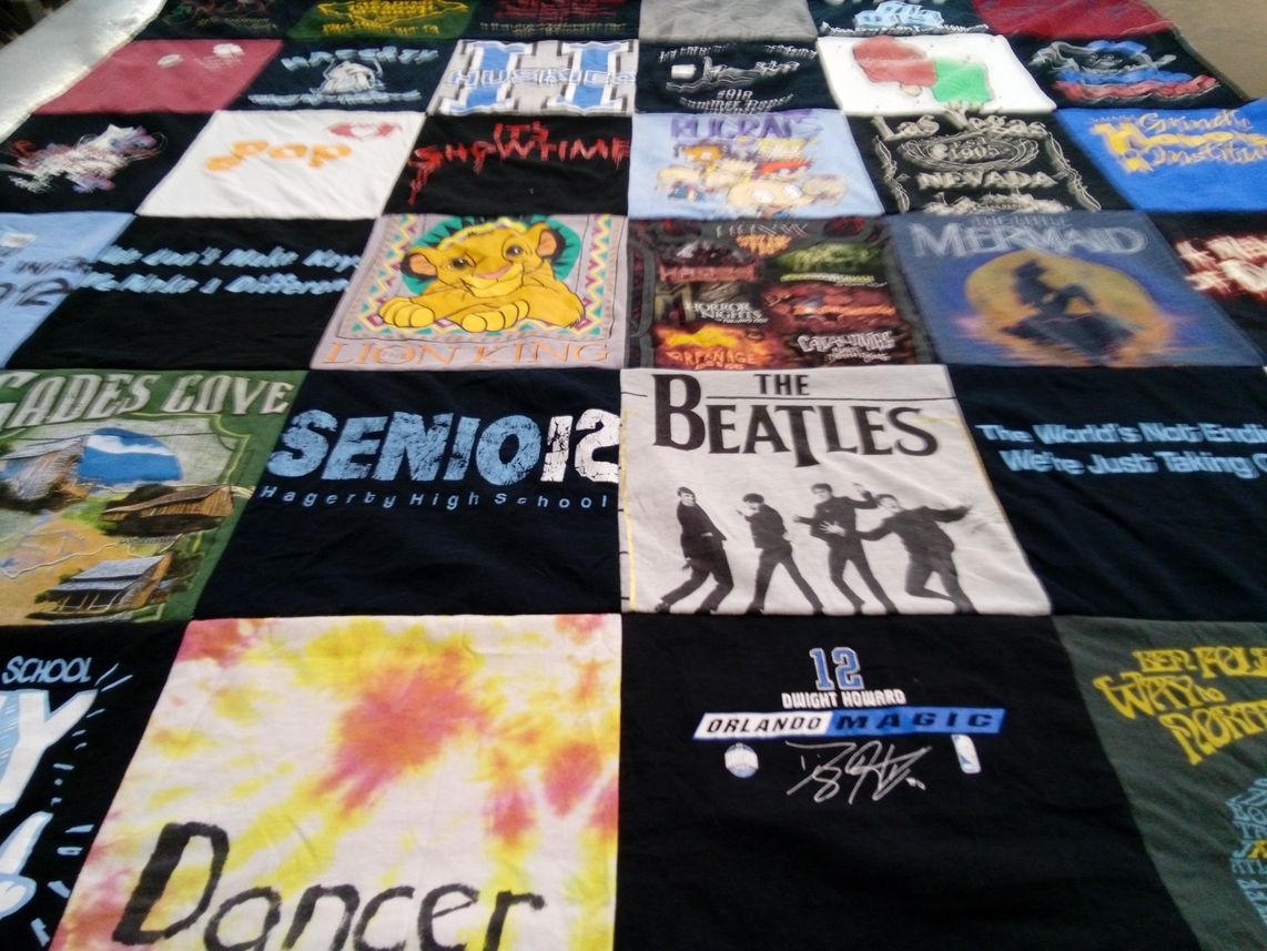 T-shirt quilt from hagerty high school by Andres from FL
