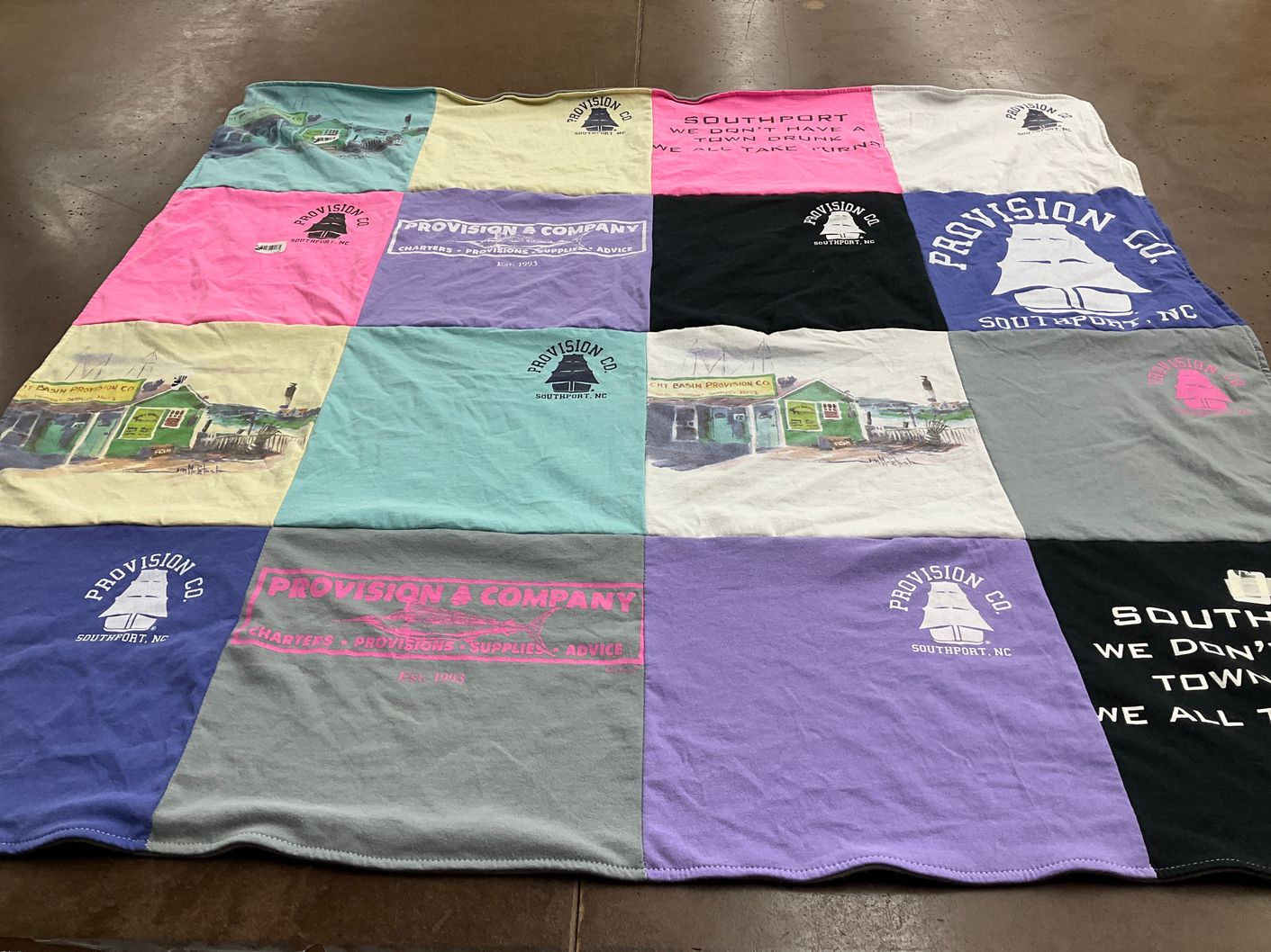 T-shirt quilt by Elaine from NC