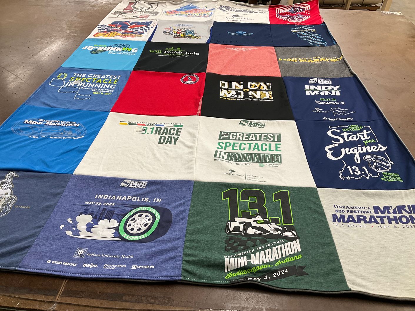 T-shirt quilt from indiana university by Jamie from IN