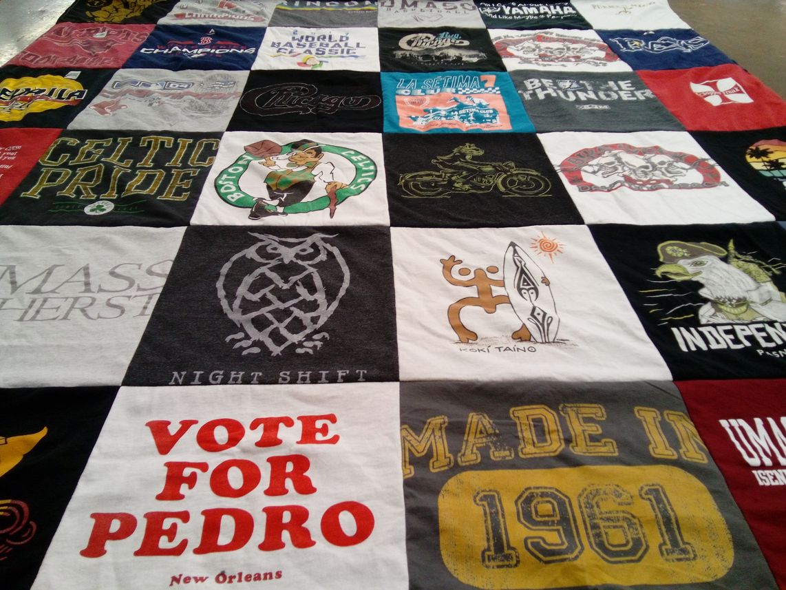 T-shirt quilt featuring boston celtics by Pedro from FL