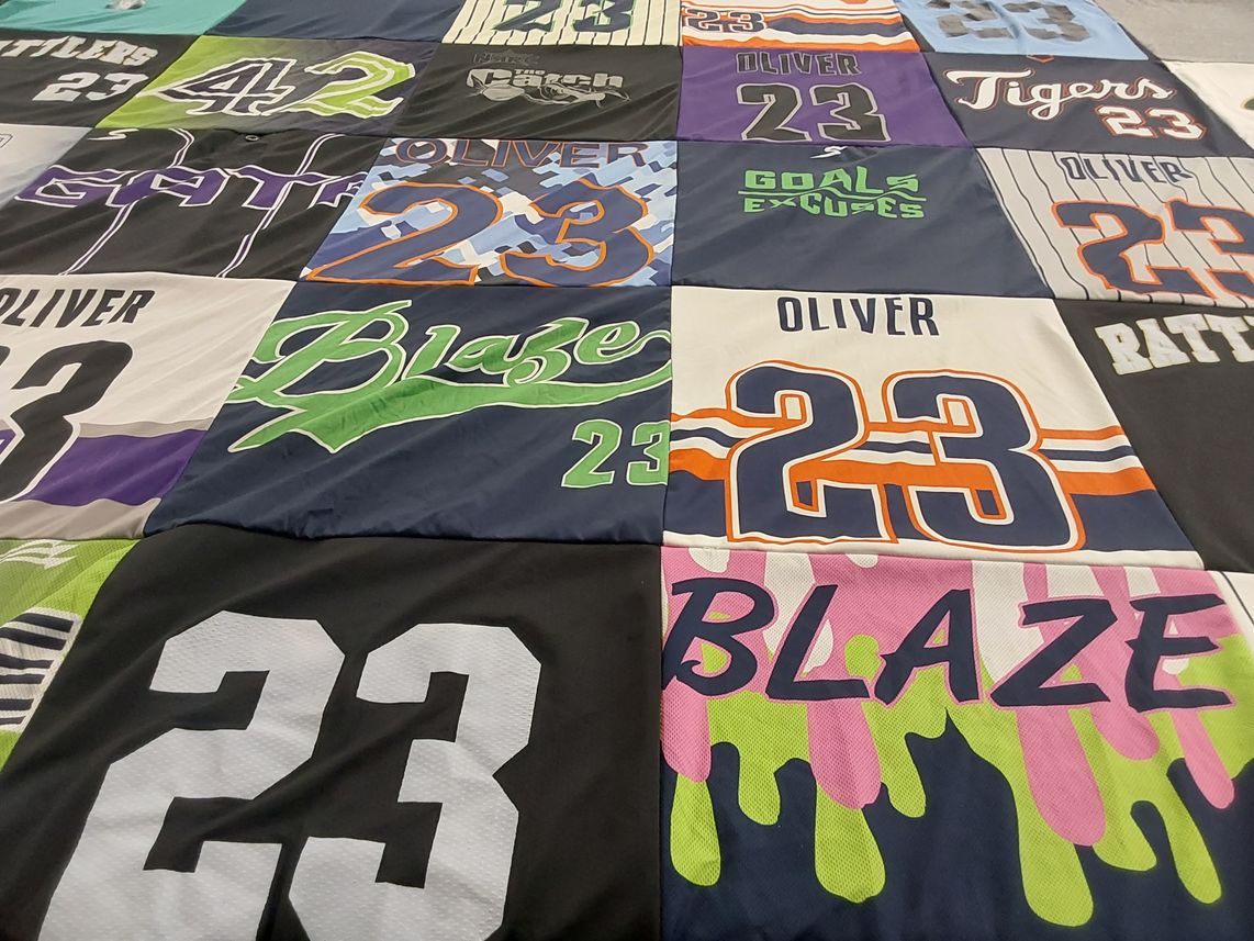 T-shirt quilt by Charlotte from VA