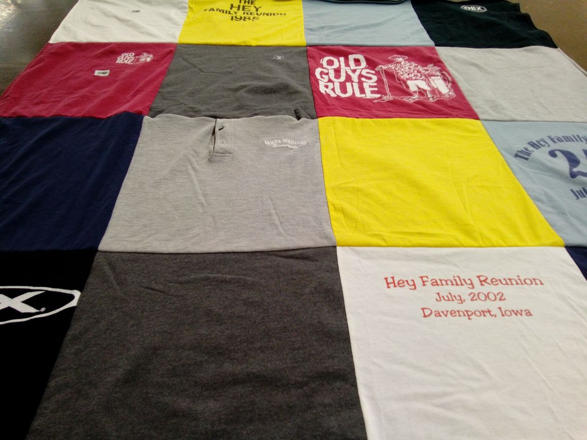 T-shirt quilt by Karen from AZ